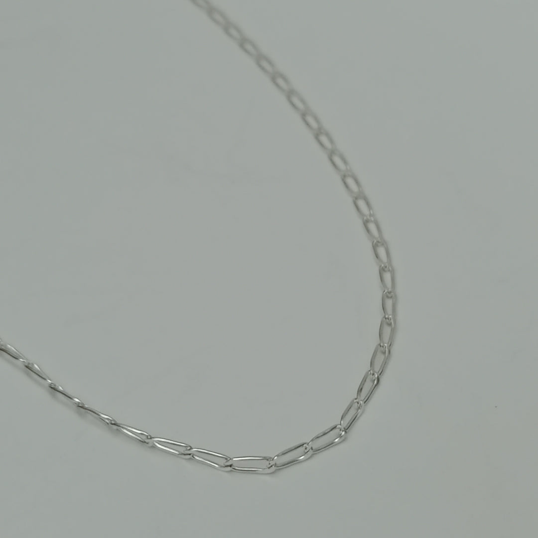 CADENA TEJIDO ESLABONES PLATA .925 60 CM 2.9 GR (NUEVO)