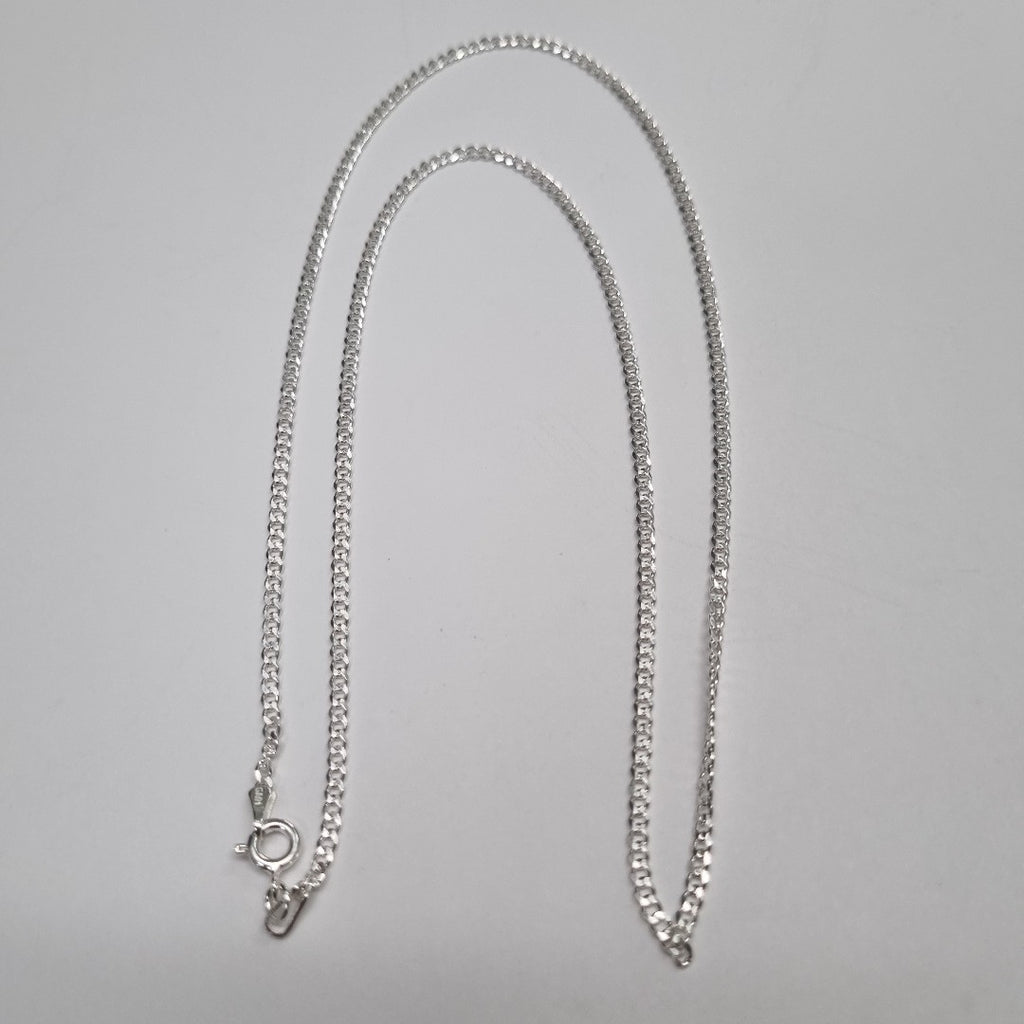 CADENA TEJIDO BARBADO PLATA .925 55 CM 5.3 GR (NUEVO)