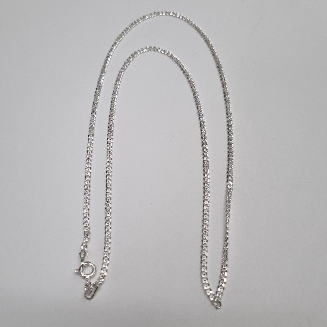 CADENA TEJIDO BARBADO PLATA .925 55 CM 5.3 GR (NUEVO)