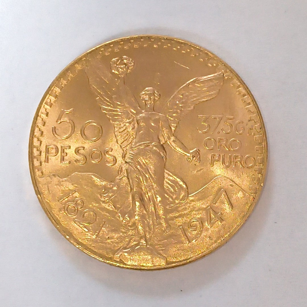 K1 41,60 GRMS 21 K IDENTIFICACIÓN MONEDA NOMINATIVA MONEDAS PESOS 50 PESOS (SEMINUEVO)