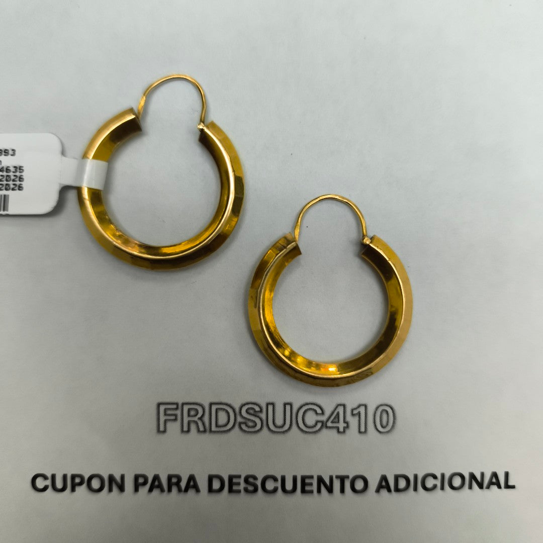 ARRACADAS PAR ORO 18 K 4.5 GRMS (SEMINUEVO)