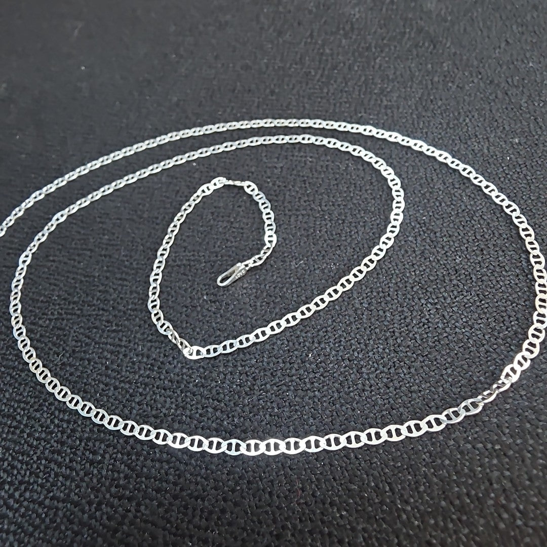 CADENA TEJIDO GUCHI PLATA .925 60 CM 3.7 GR (NUEVO)