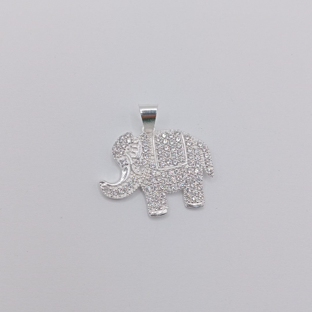 DIJE ELEFANTE C/CIRCONIAS PLATA .925 5.1 GR (NUEVO)