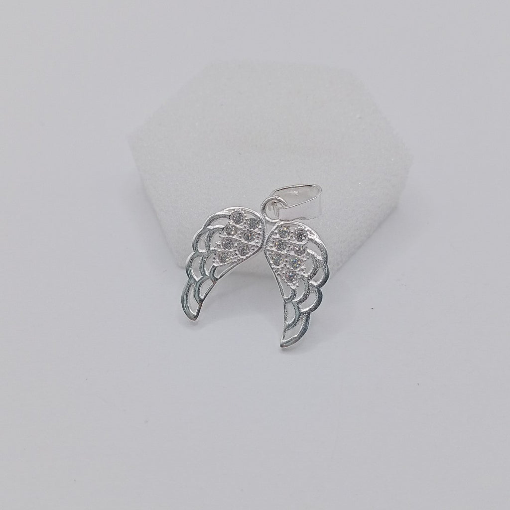 DIJE ALAS C/CIRCONIAS PLATA .925 2.2 GR (NUEVO)
