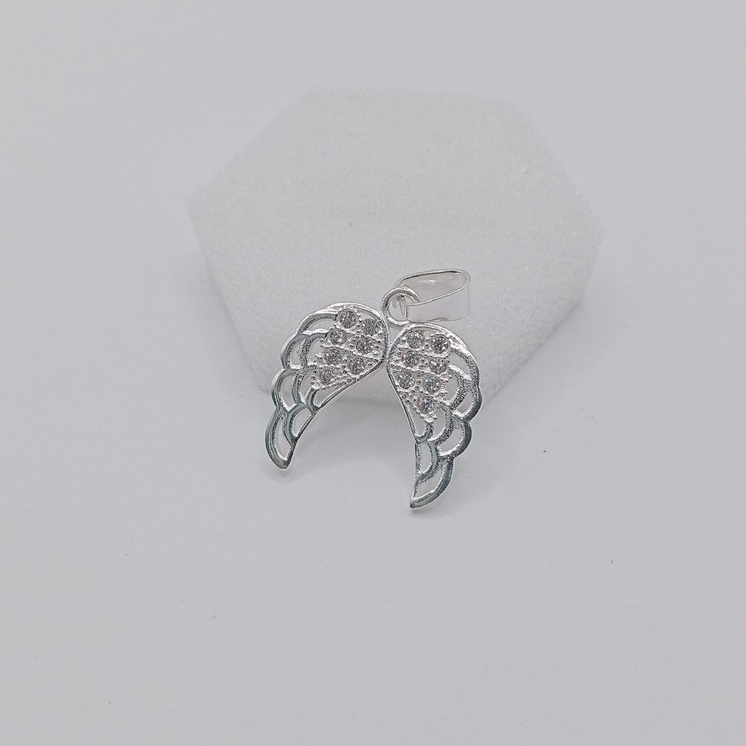 DIJE ALAS C/CIRCONIAS PLATA .925 2.2 GR (NUEVO)