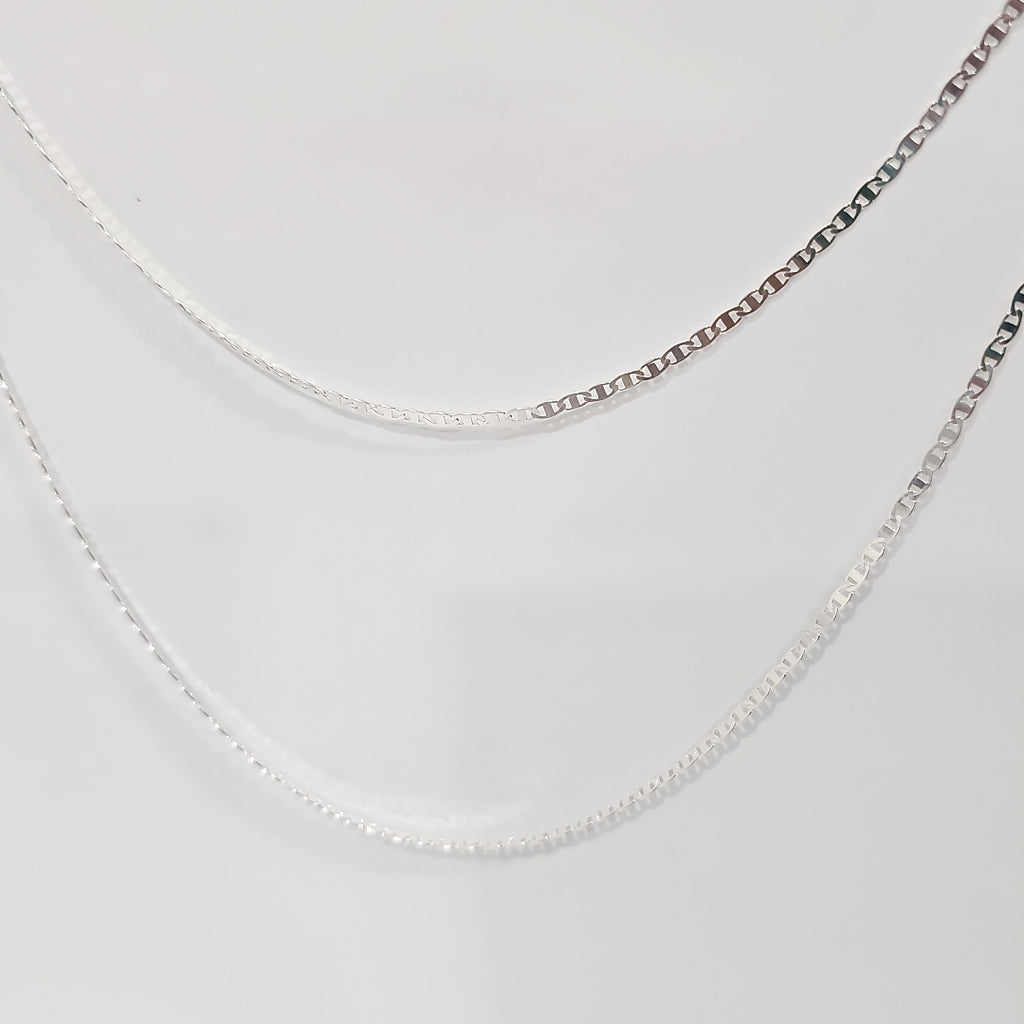 CADENA TEJIDO ESPEJO PLATA .925 60 CM 4.3 GR (NUEVO)