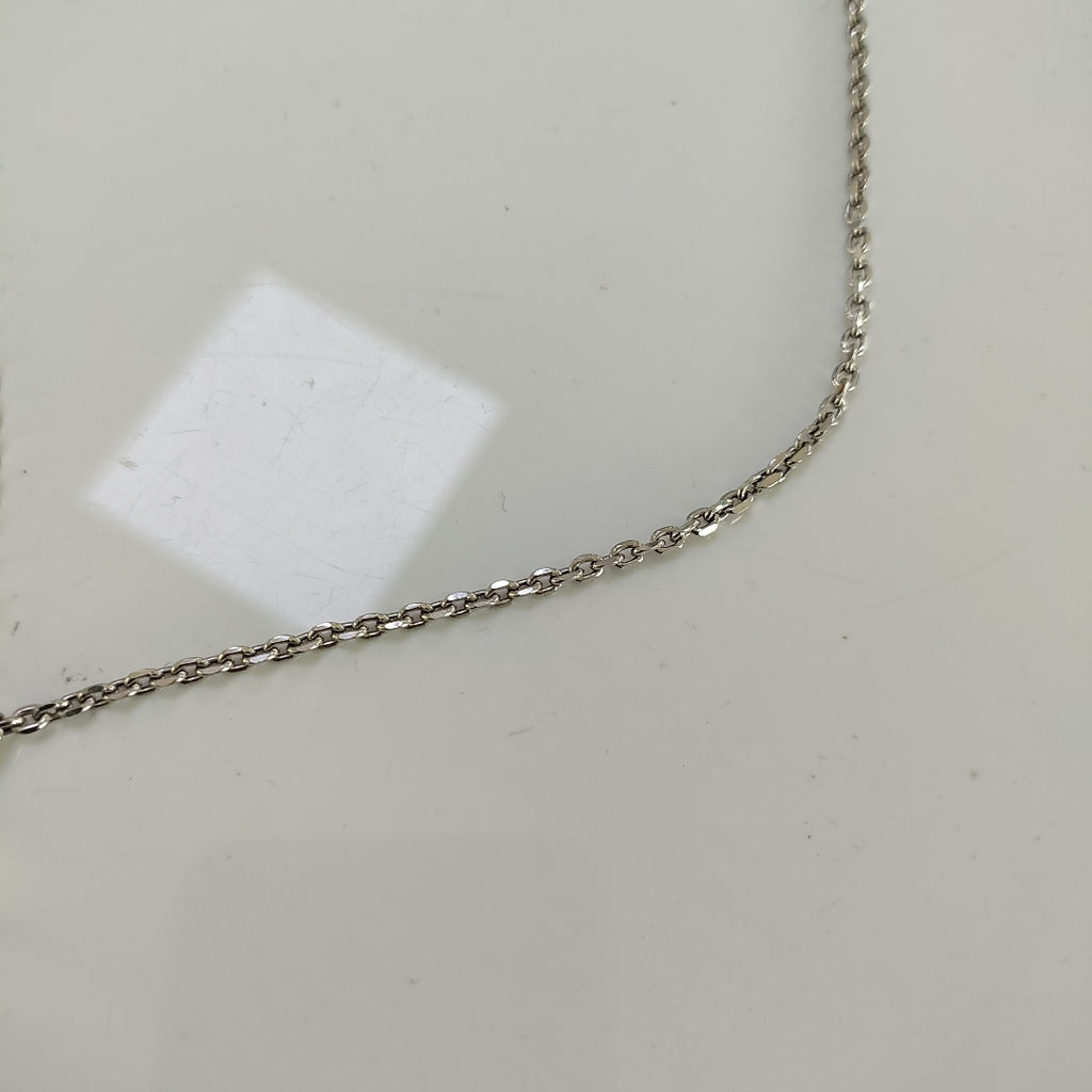 CADENA,CRUZ ORO BLANCO 14 K 8,30 GRMS (SEMINUEVO)