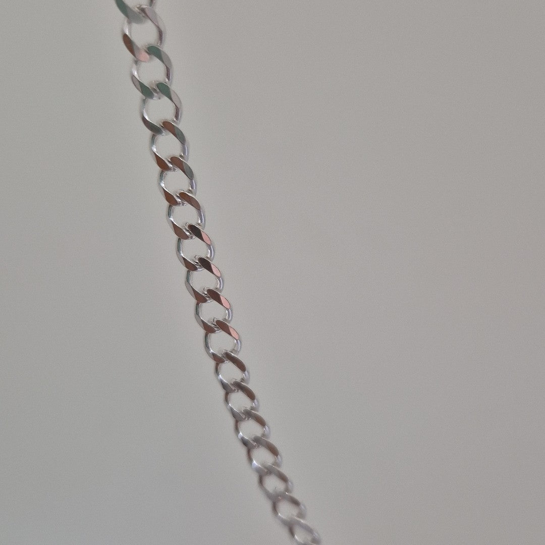 CADENA TEJIDO BARBADO PLATA .925 60 CM 12.7 GR (NUEVO)