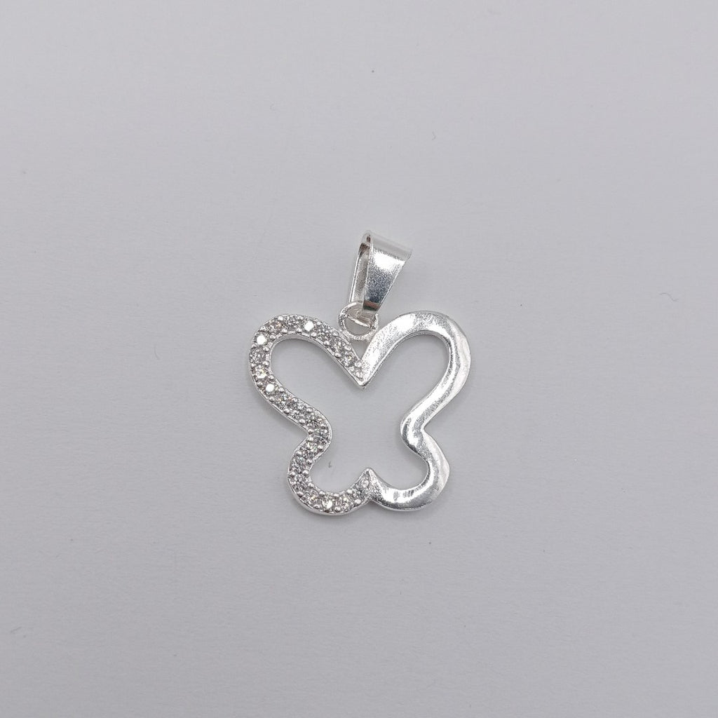 DIJE MARIPOSA C/CIRCONIAS PLATA .925 2.3 GR (NUEVO)