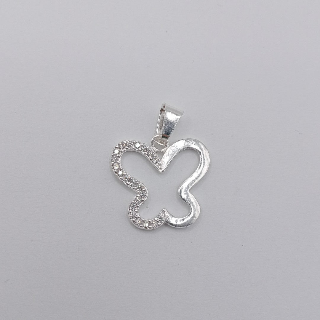 DIJE MARIPOSA C/CIRCONIAS PLATA .925 2.3 GR (NUEVO)