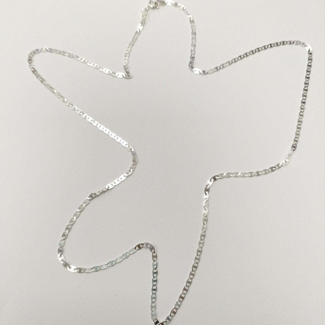 CADENA TEJIDO ESPEJO PLATA .925 60 CM 4.3 GR (NUEVO)