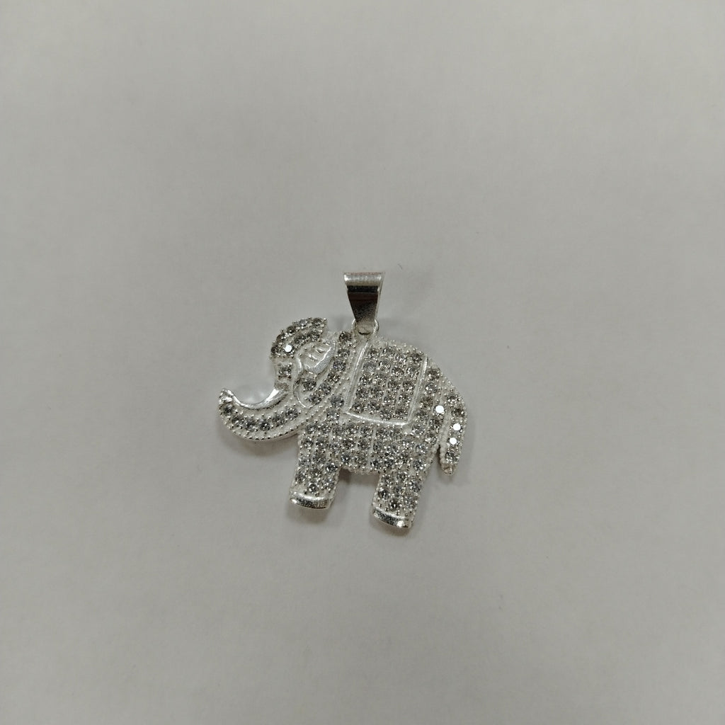 DIJE ELEFANTE C/CIRCONIAS PLATA .925 5.2 GR (NUEVO)