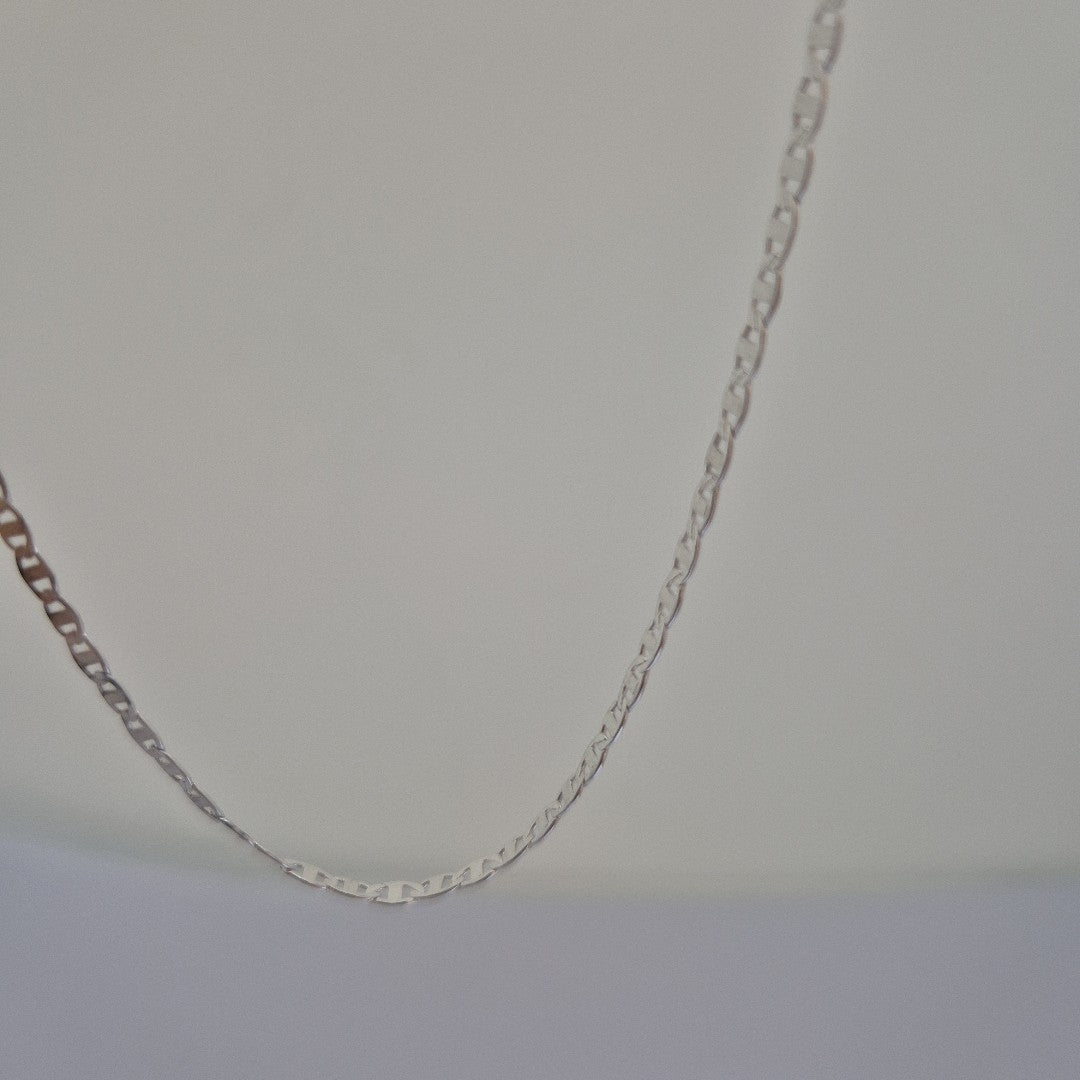 CADENA TEJIDO ESPEJO PLATA .925 60 CM 4.3 GR (NUEVO)