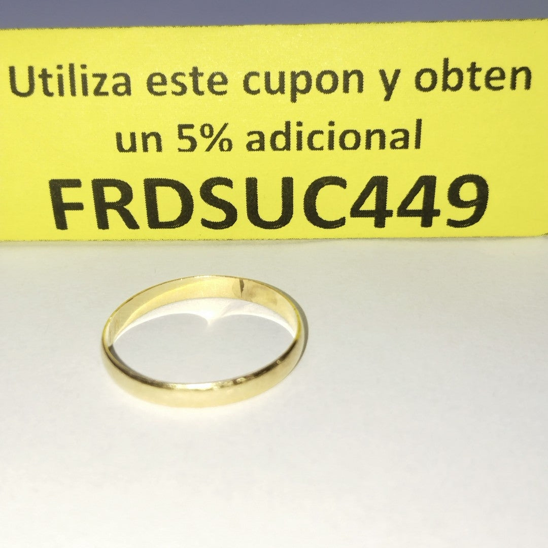 ARGOLLA ORO 14 K 1,80 GRMS (SEMINUEVO)