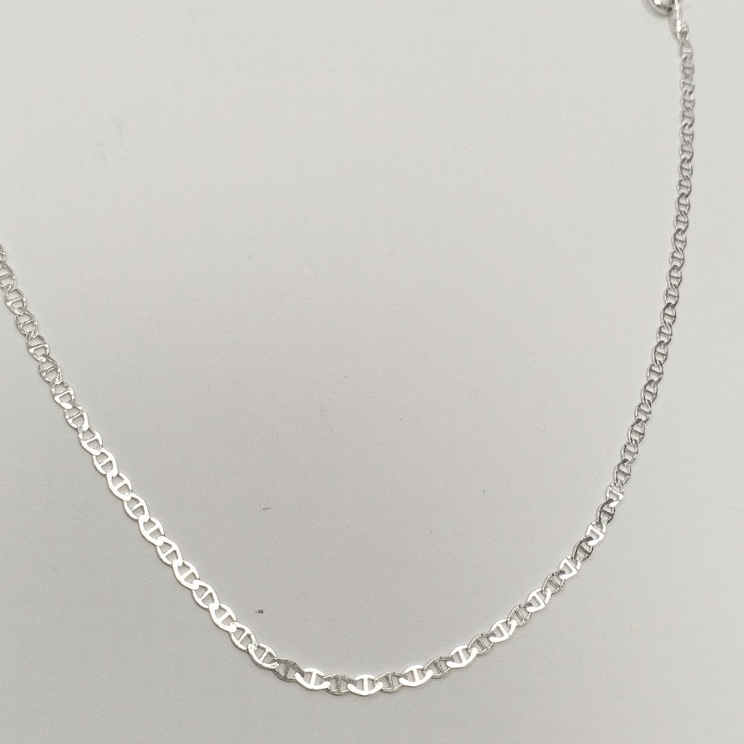 CADENA TEJIDO GUCHI PLATA .925 60 CM 3.7 GR (NUEVO)