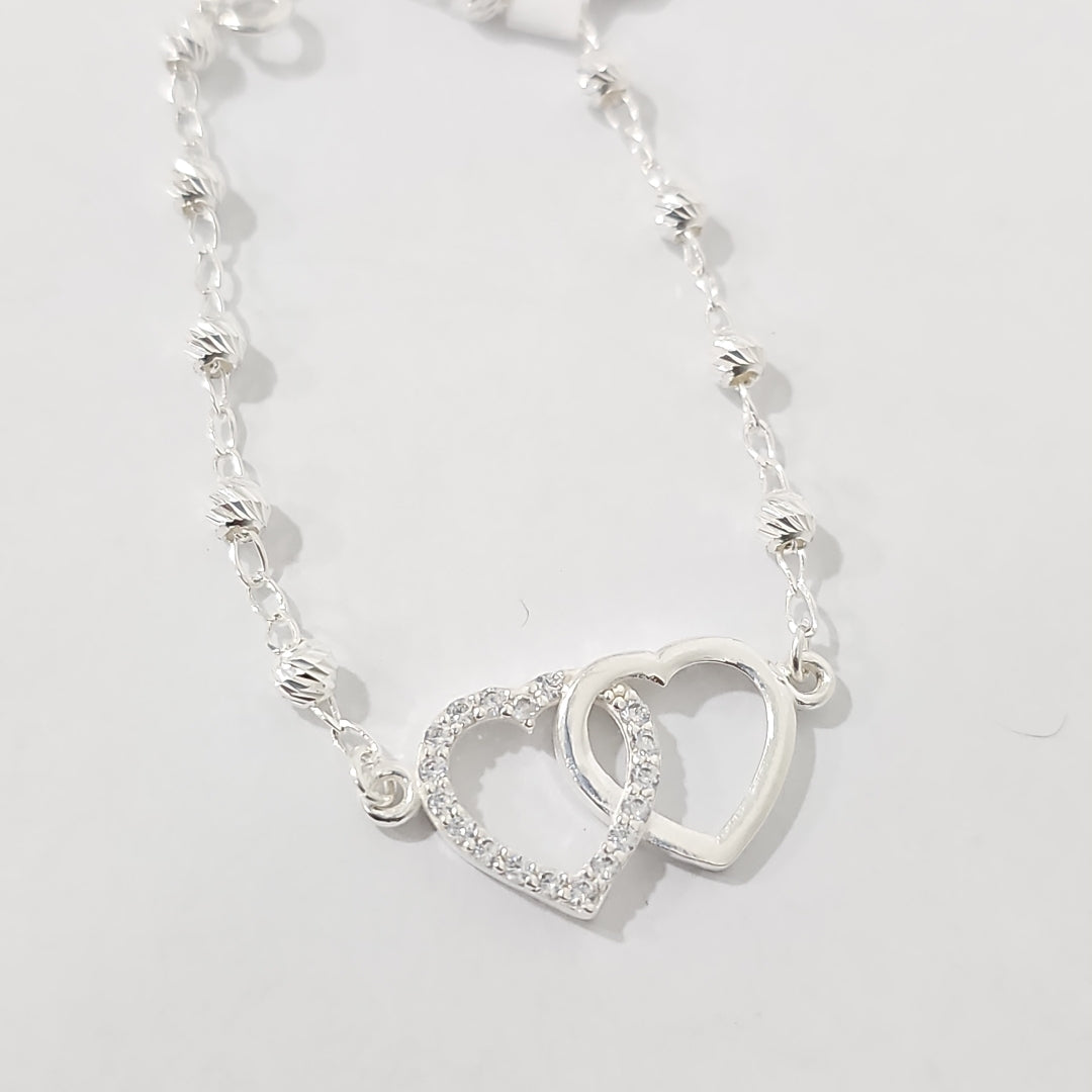 PULSERA TEJIDO TEJIDO ESPECIAL PLATA .925 18 CM 4 GR (NUEVO)