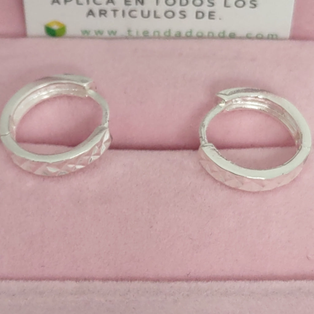 ARRACADAS LABRADAS PLATA .925 3.3 GR (NUEVO)