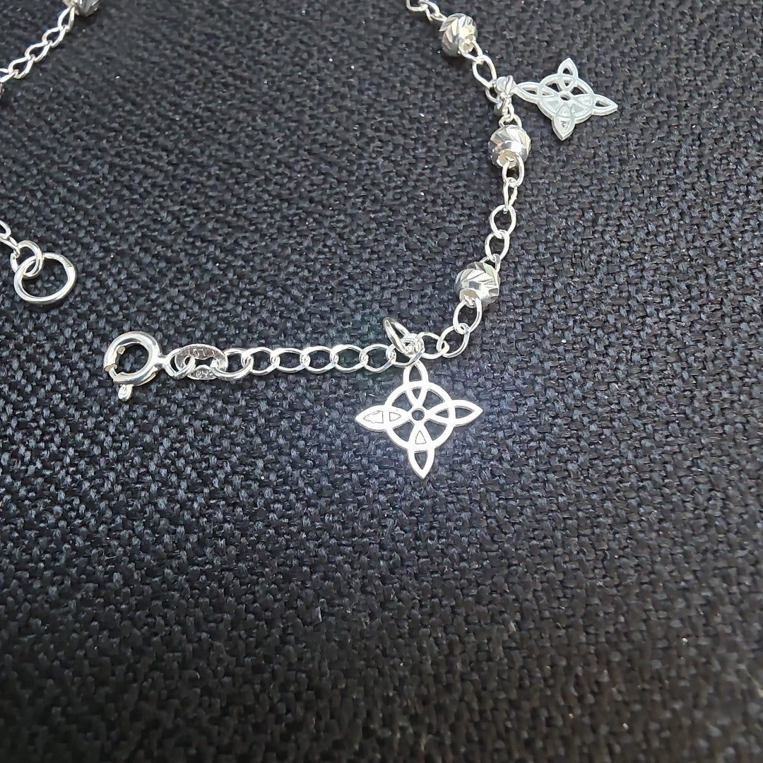 PULSERA TEJIDO ESPECIAL PLATA .925 18 CM 3.3 GR (NUEVO)