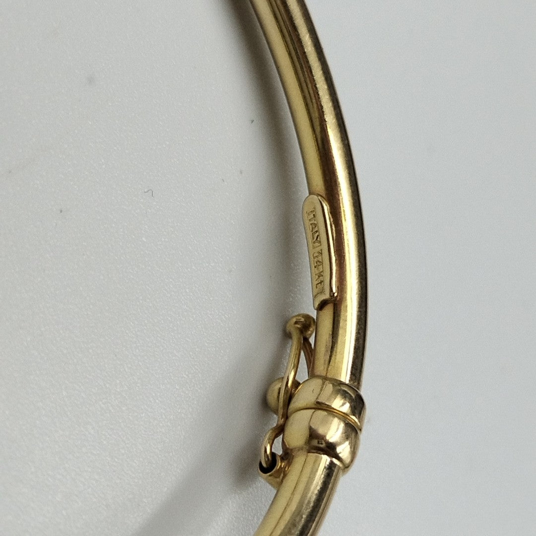 PULSERA RIGIDA ORO 14 K 4.3 GRMS (SEMINUEVO)