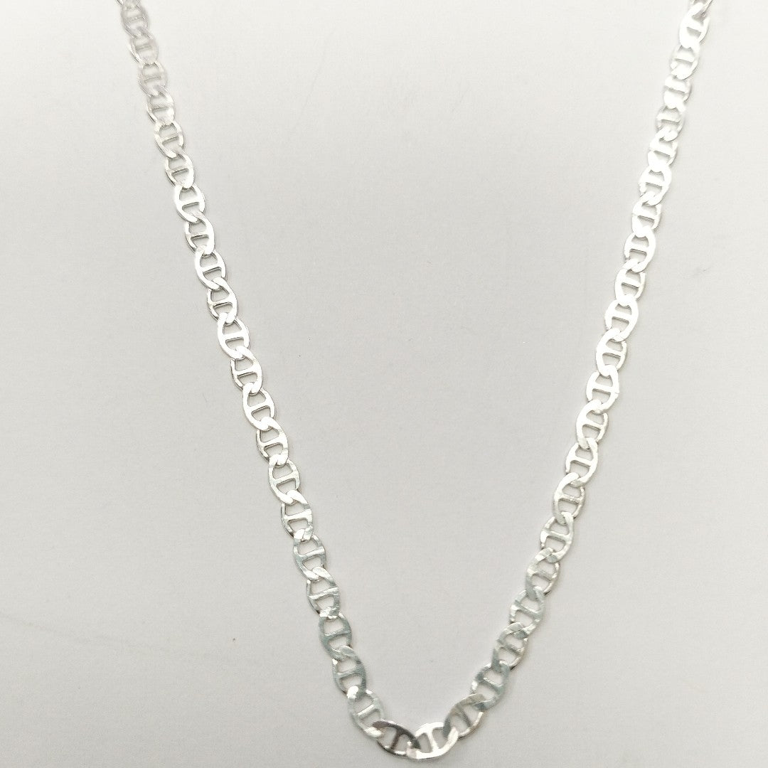 CADENA TEJIDO GUCHI PLATA .925 60 CM 3.8 GR (NUEVO)