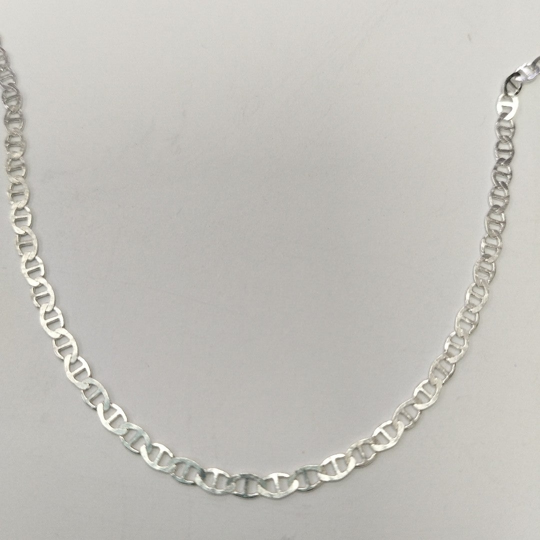 CADENA TEJIDO GUCHI PLATA .925 60 CM 3.7 GR (NUEVO)