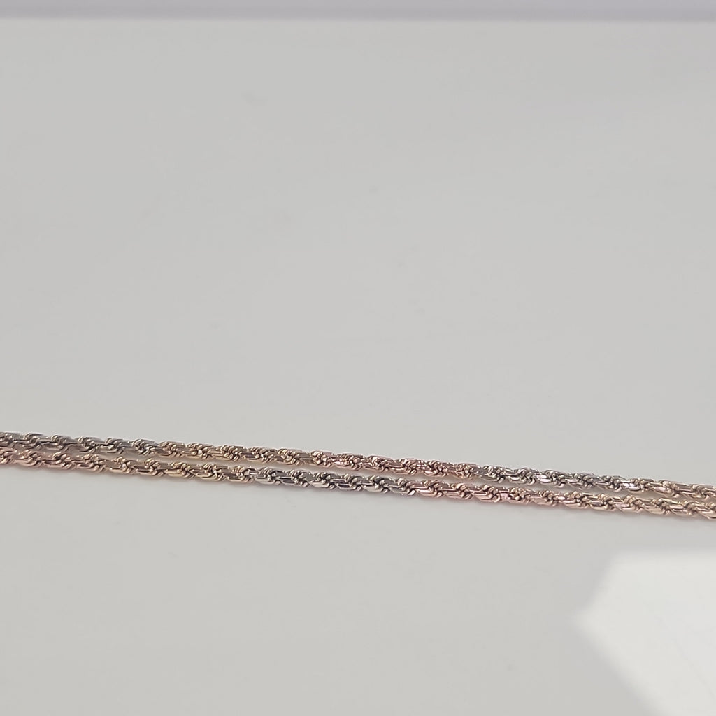 CADENA ORO COMBINADO 14 K 8.4 GRMS (SEMINUEVO)