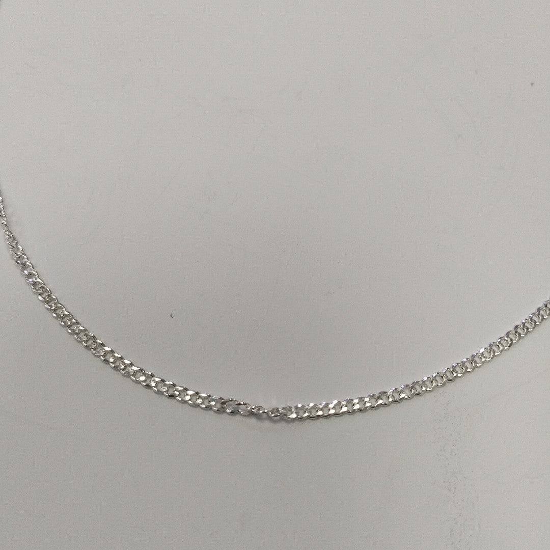 CADENA TEJIDO BARBADO PLATA .925 60 CM 5.7 GR (NUEVO)