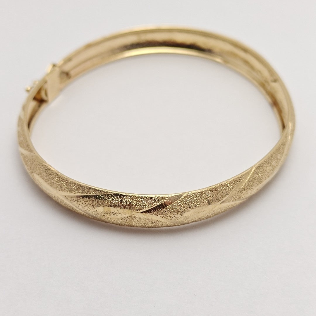 PULSERA RIGIDA ORO 14 K 6.2 GRMS (SEMINUEVO)