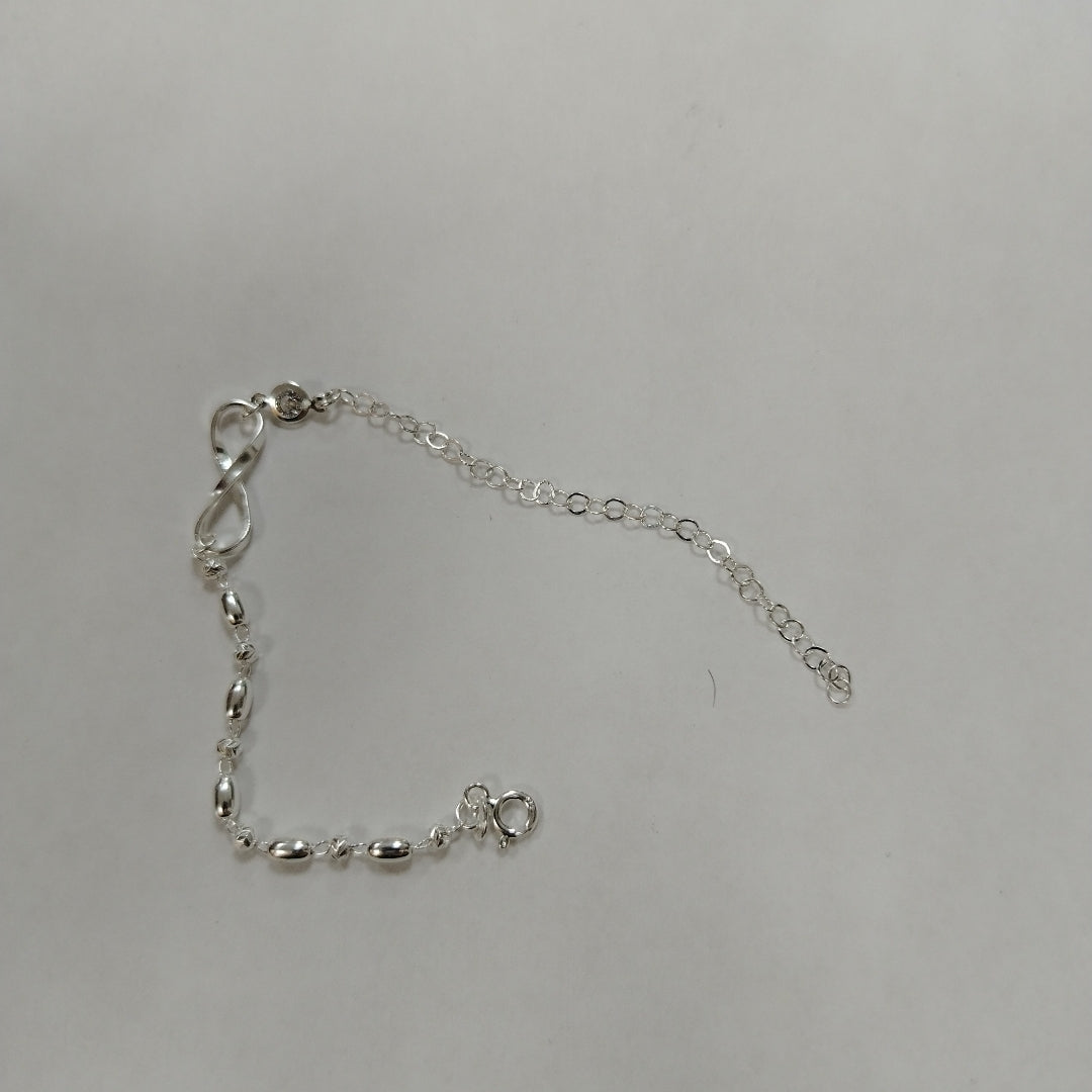 PULSERA TEJIDO ESPECIAL PLATA .925 18 CM 2.6 GR (NUEVO)