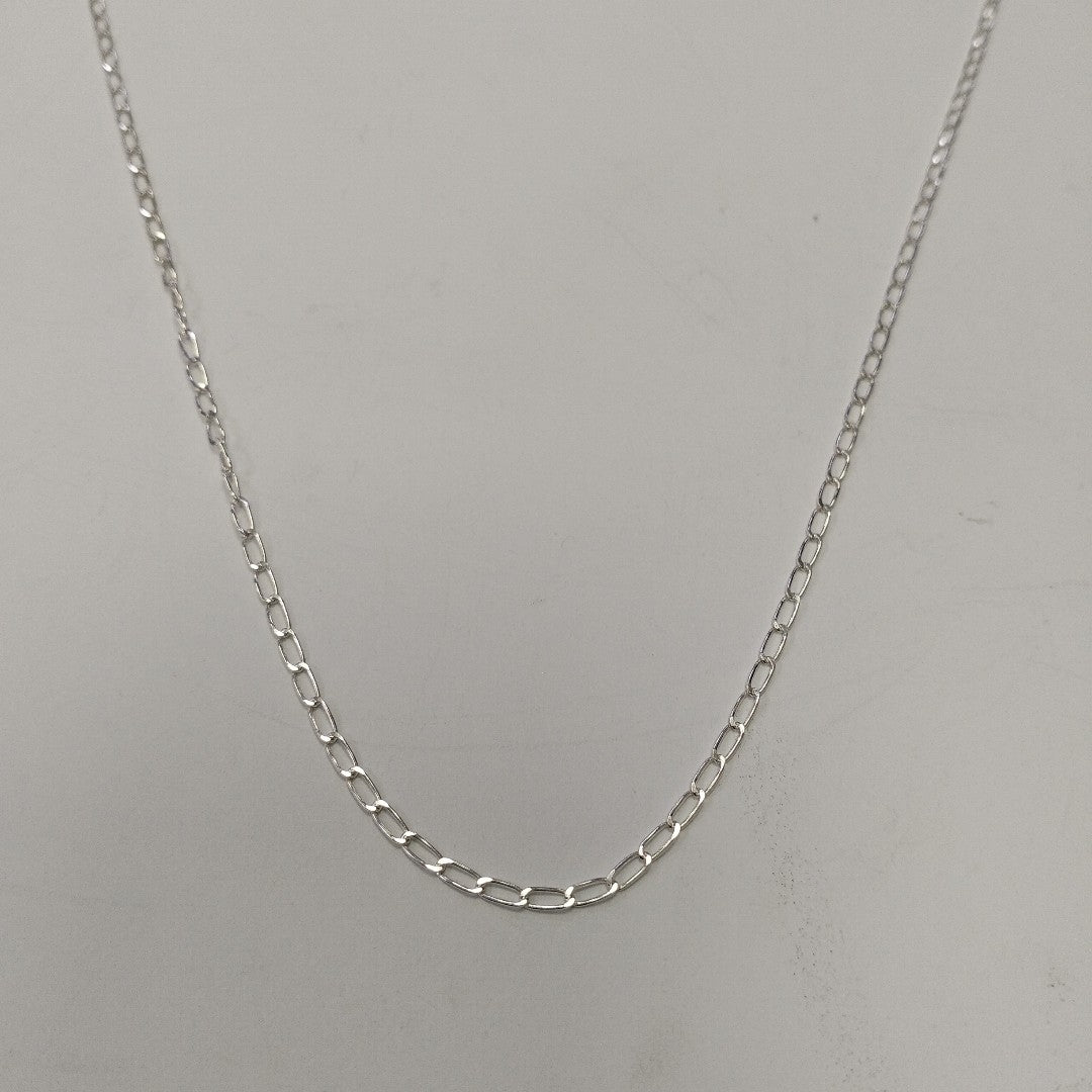 CADENA TEJIDO ESLABONES PLATA .925 50 CM 2.7 GR (NUEVO)