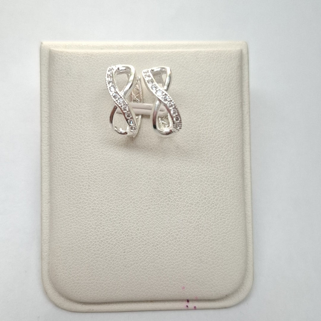 HUGGIES INFINITO CIRCONIAS PLATA .925 2.4 GR (NUEVO)