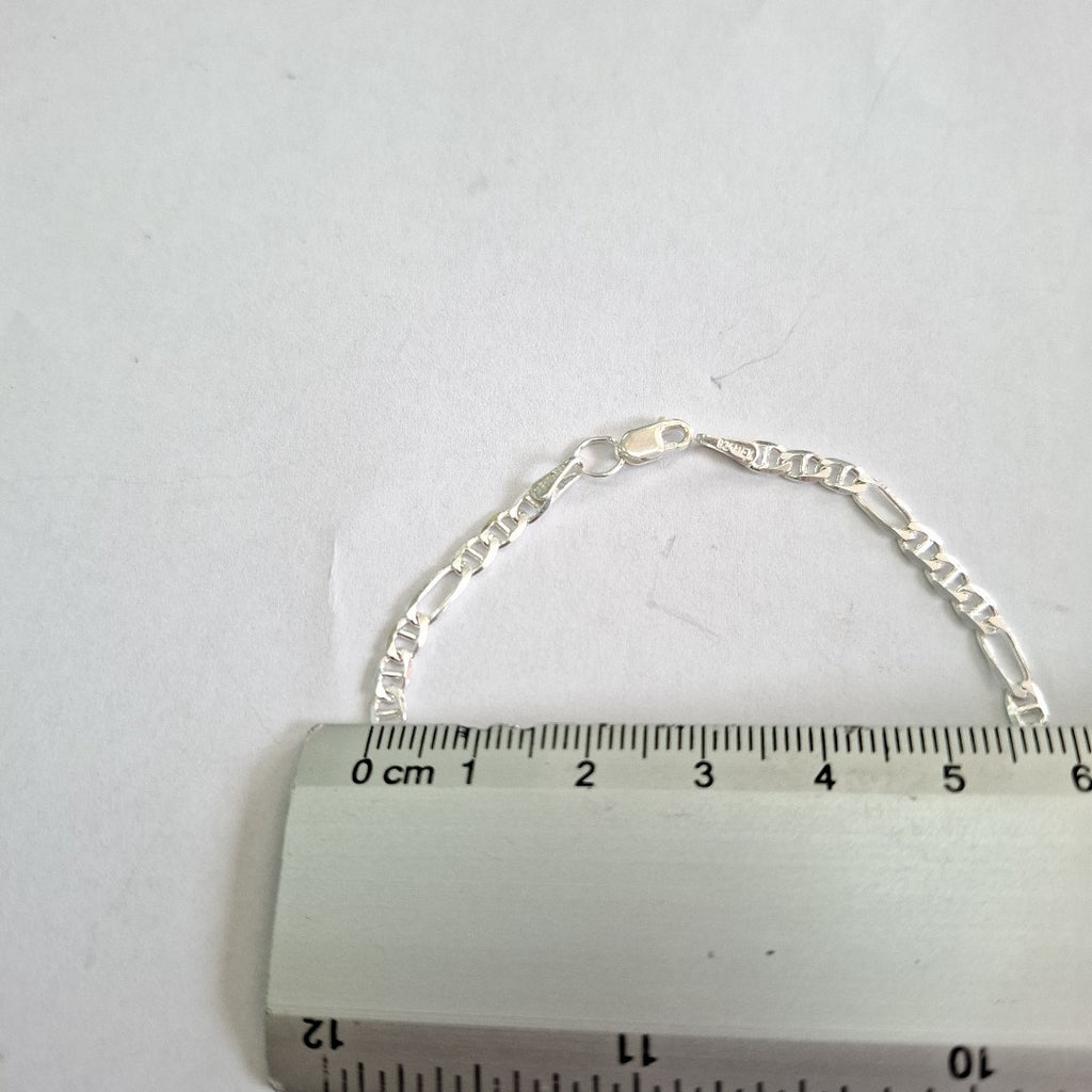 PULSERA TEJIDO 3X1 PLATA .925 16 CM 2.8 GR (NUEVO)