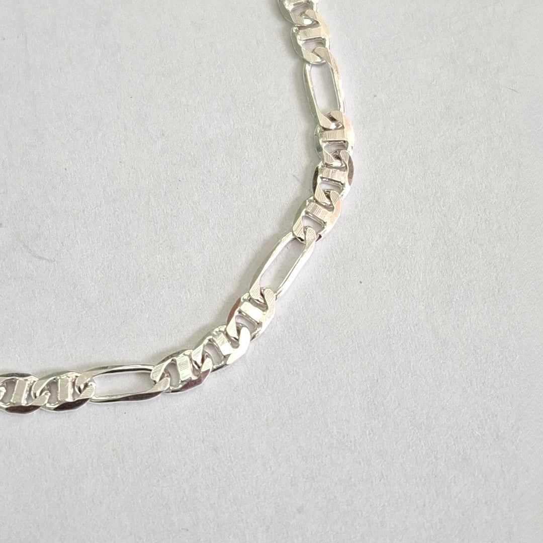 PULSERA TEJIDO 3X1 PLATA .925 16 CM 3 GR (NUEVO)