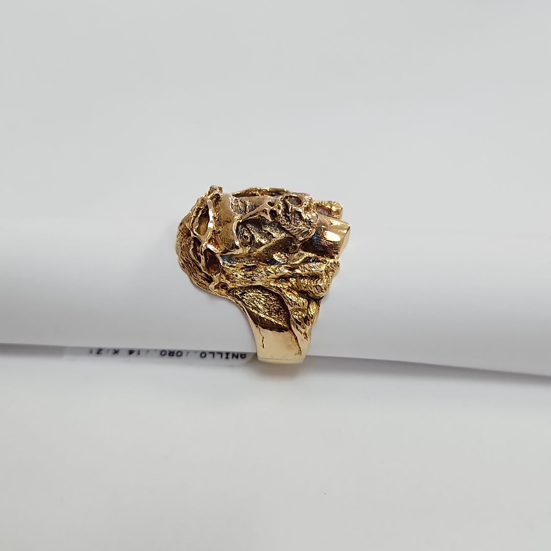 ANILLO ORO 14 K 21 GRMS (SEMINUEVO)
