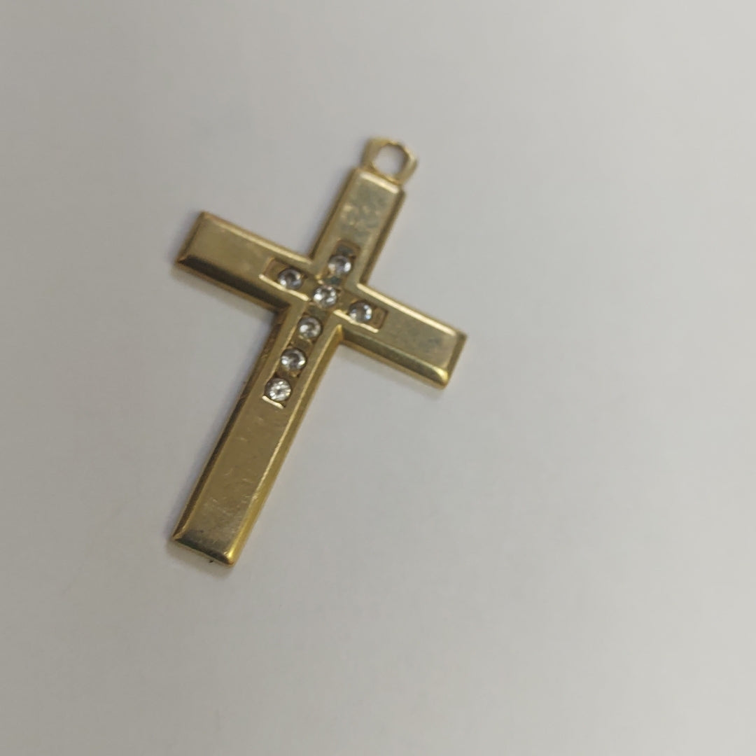 CRUZ, DIJE ORO 14 K 2.8 GRMS (SEMINUEVO)