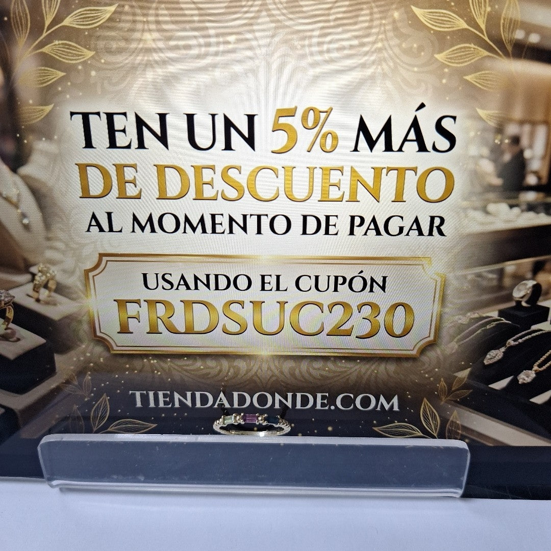 ANILLO ORO 14 K 2.1 GRMS (SEMINUEVO)