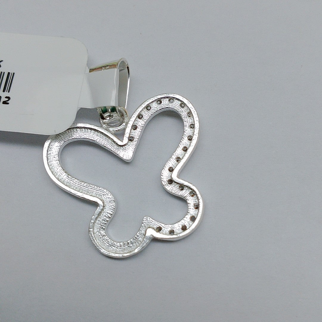 DIJE MARIPOSA C/CIRCONIAS PLATA .925 2.3 GR (NUEVO)