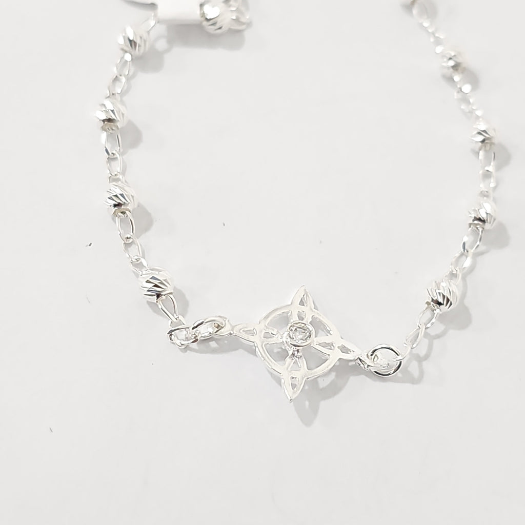 PULSERA TEJIDO ESPECIAL PLATA .925 18 CM 2.8 GR (NUEVO)