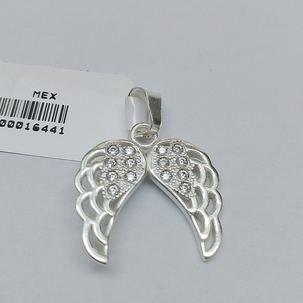 DIJE ALAS C/CIRCONIAS PLATA .925 2.2 GR (NUEVO)