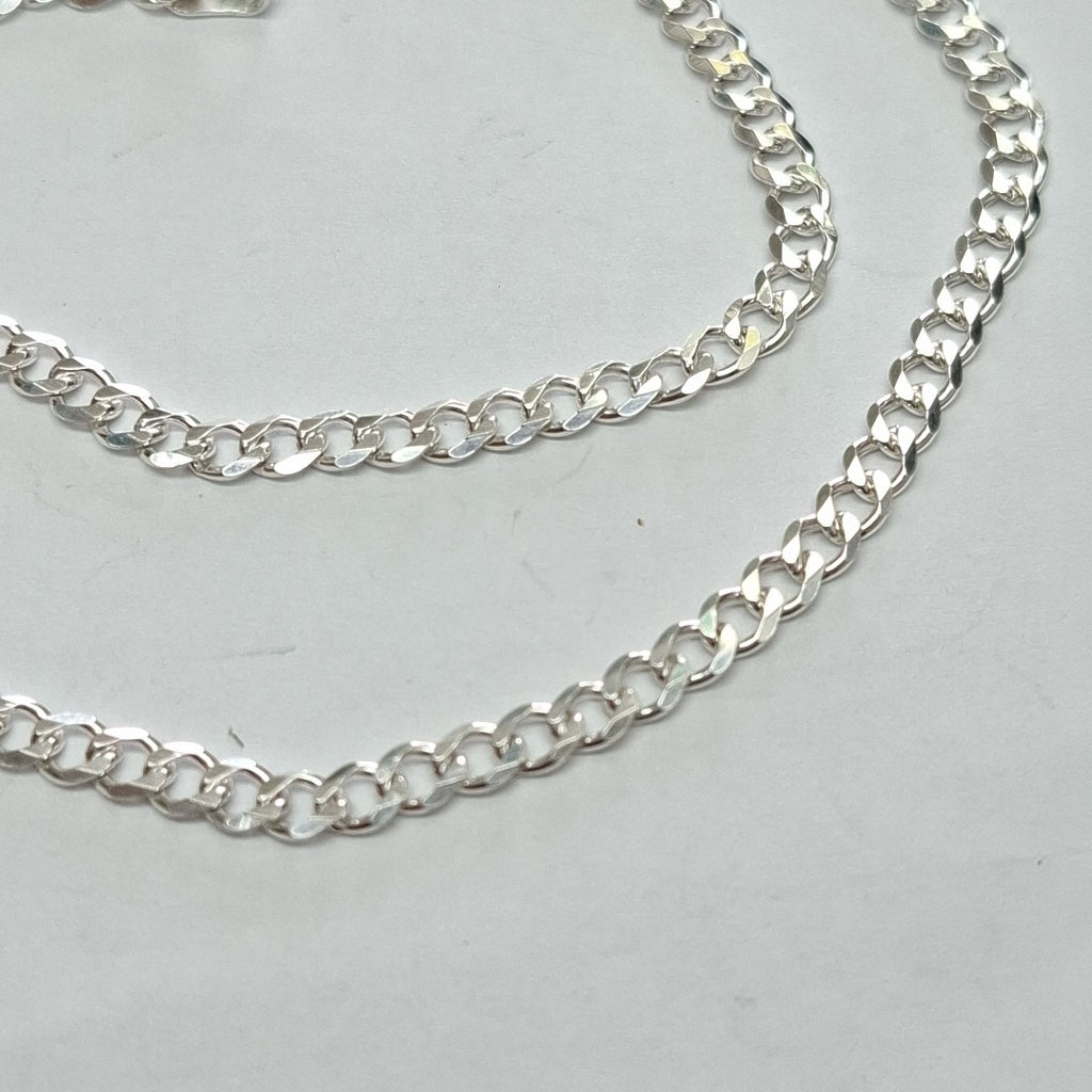 CADENA TEJIDO BARBADO PLATA .925 55 CM 12.4 GR (NUEVO)