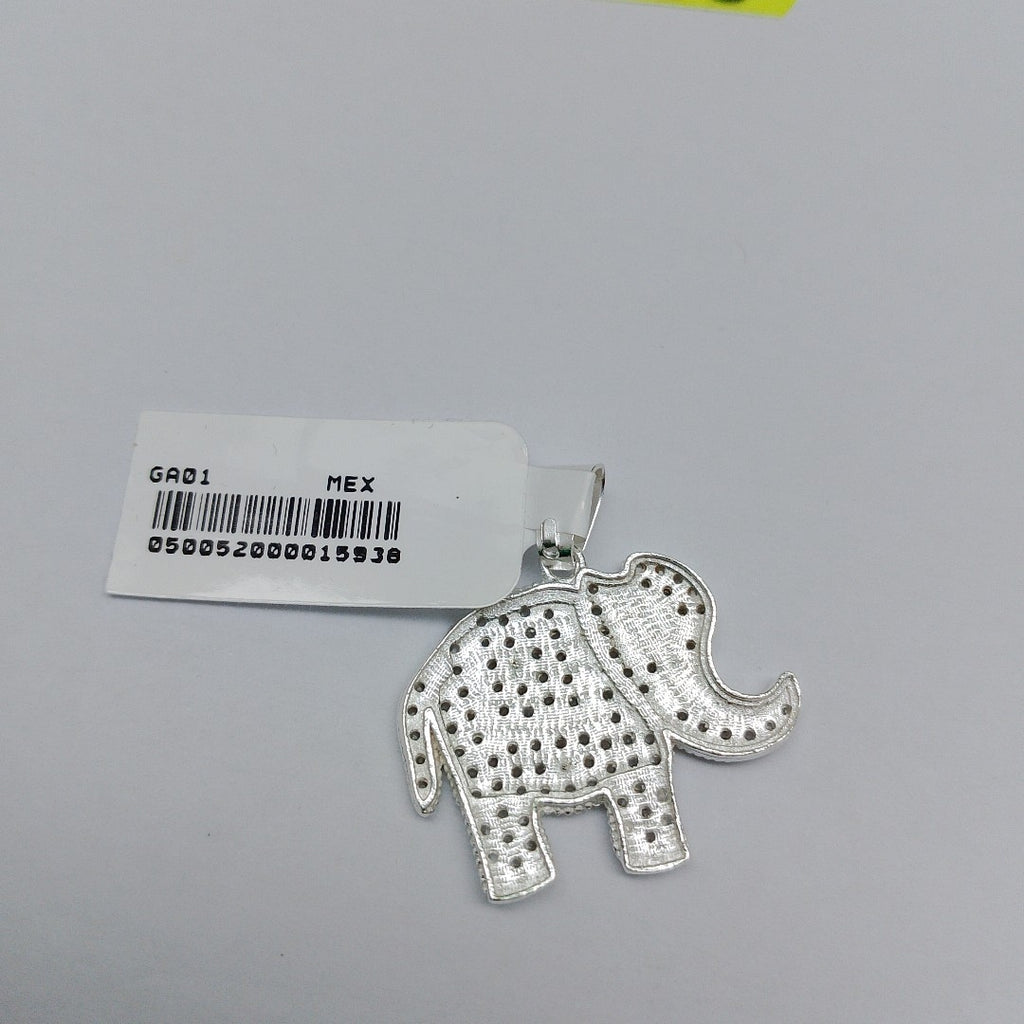 DIJE ELEFANTE C/CIRCONIAS PLATA .925 5 GR (NUEVO)