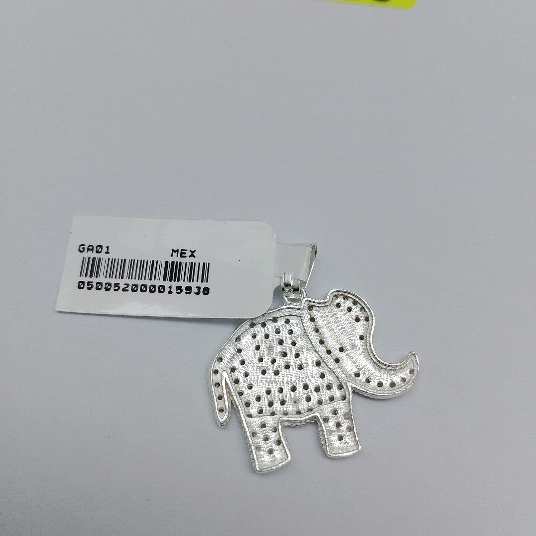 DIJE ELEFANTE C/CIRCONIAS PLATA .925 5 GR (NUEVO)