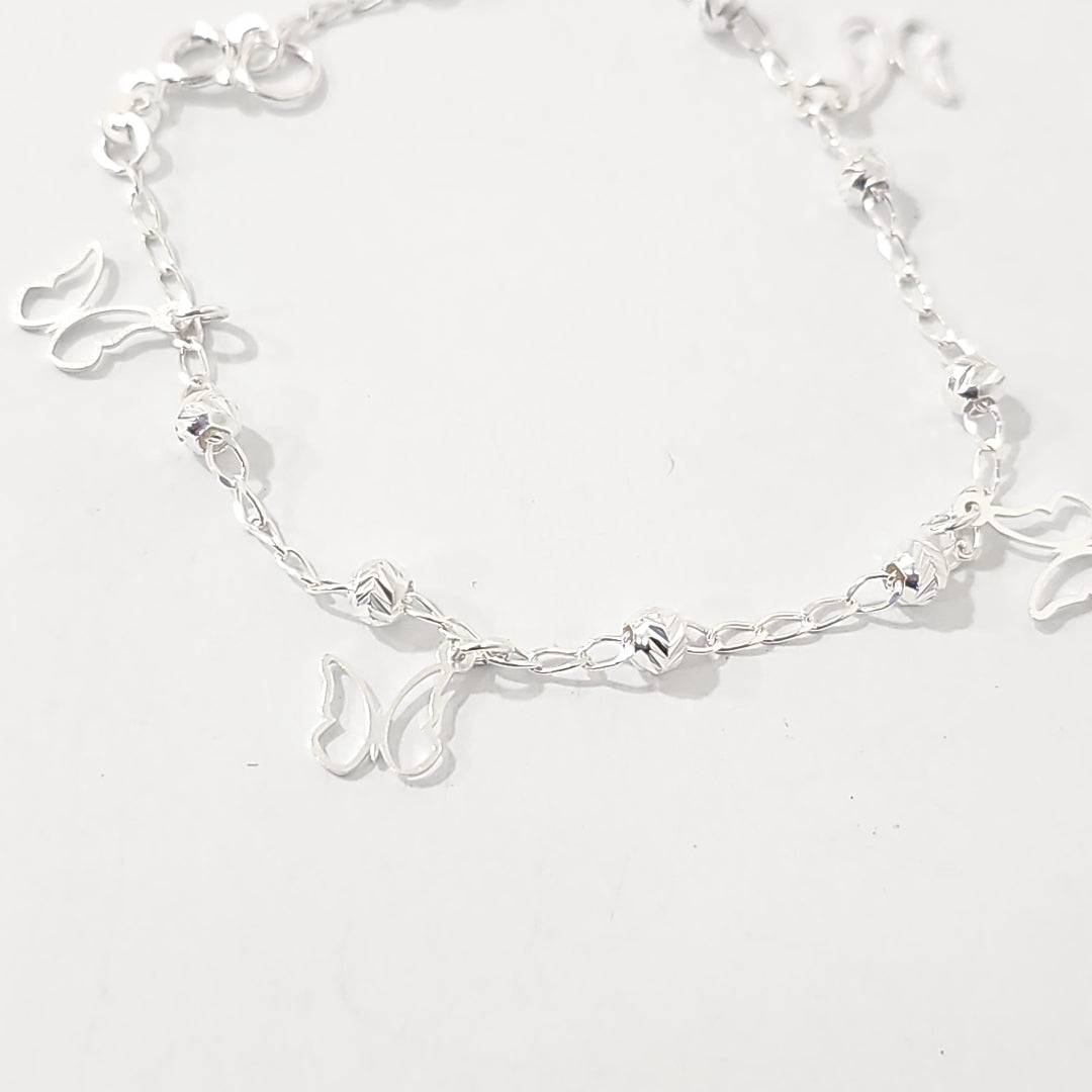 PULSERA TEJIDO ESPECIAL PLATA .925 18 CM 2.8 GR (NUEVO)