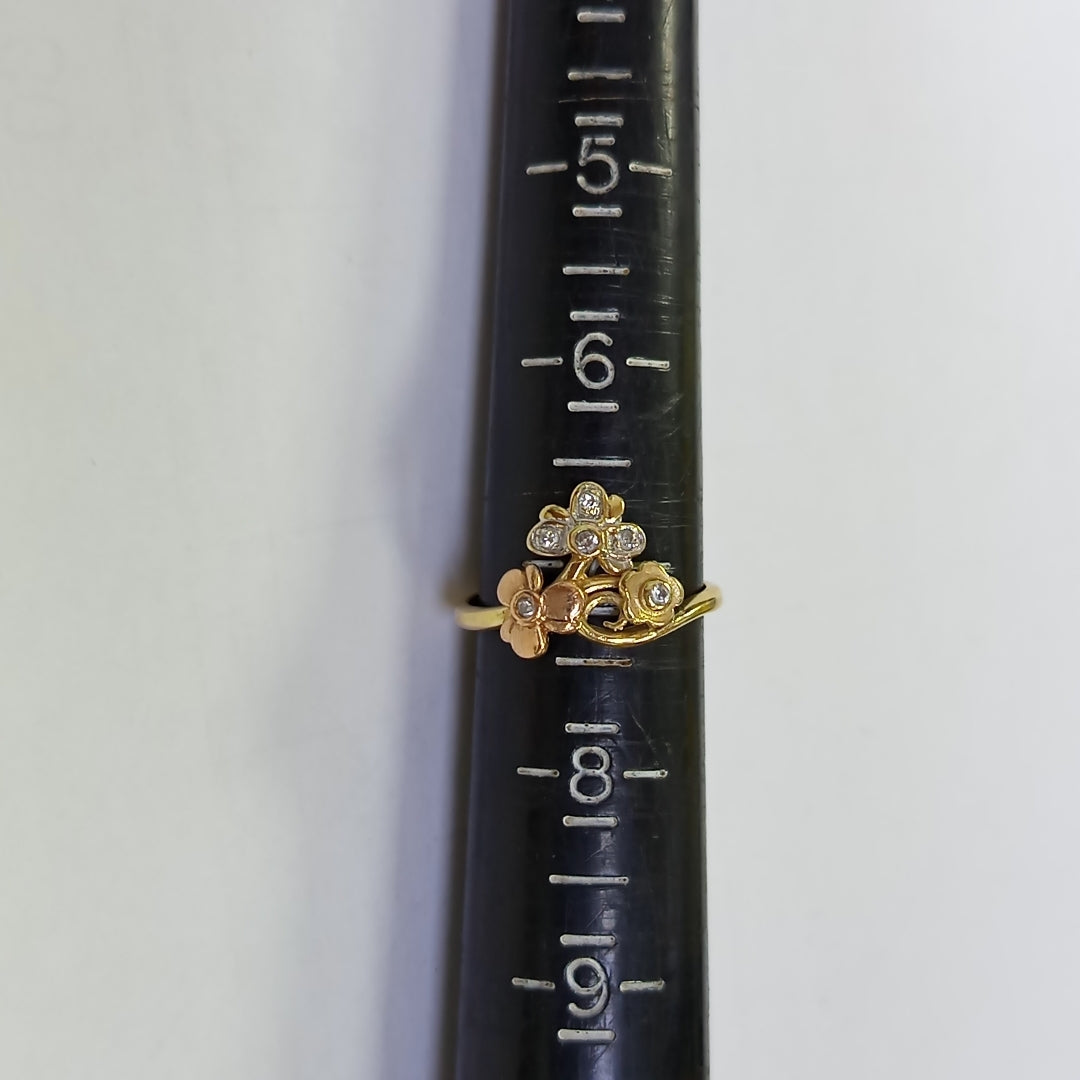 ANILLITO ORO,RODIADO 14 K 2,60 GRMS (SEMINUEVO)