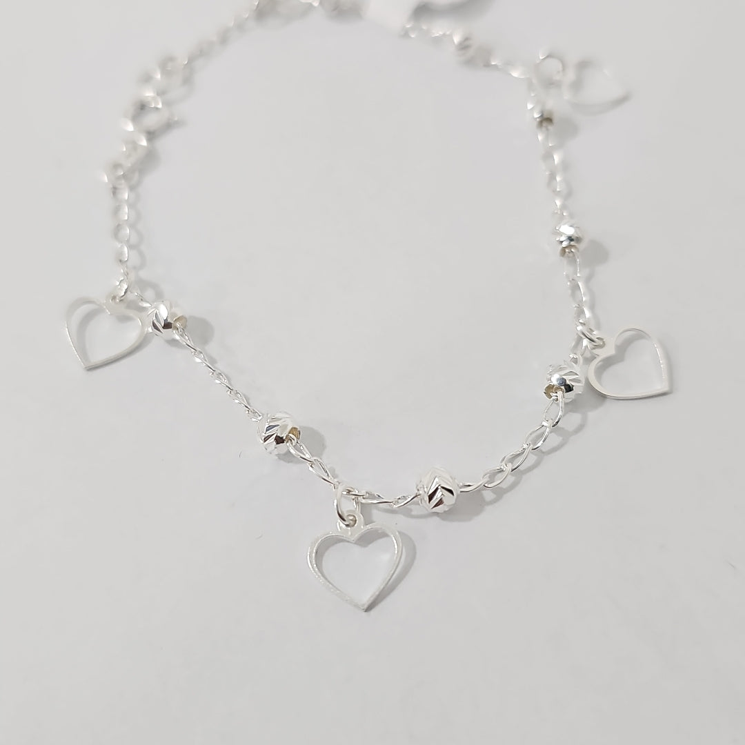 PULSERA TEJIDO ESPECIAL PLATA .925 18 CM 2.6 GR (NUEVO)