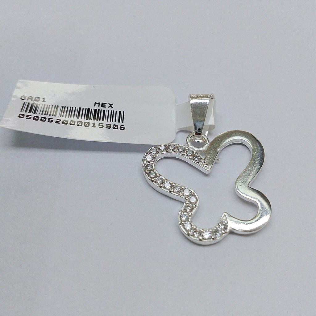 DIJE MARIPOSA C/CIRCONIAS PLATA .925 2.4 GR (NUEVO)