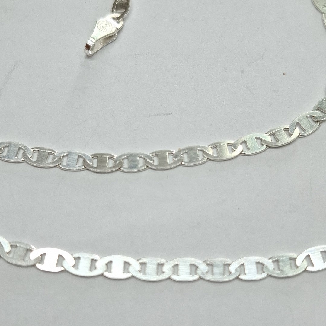 CADENA TEJIDO GUCHI PLATA .925 55 CM 8.7 GR (NUEVO)