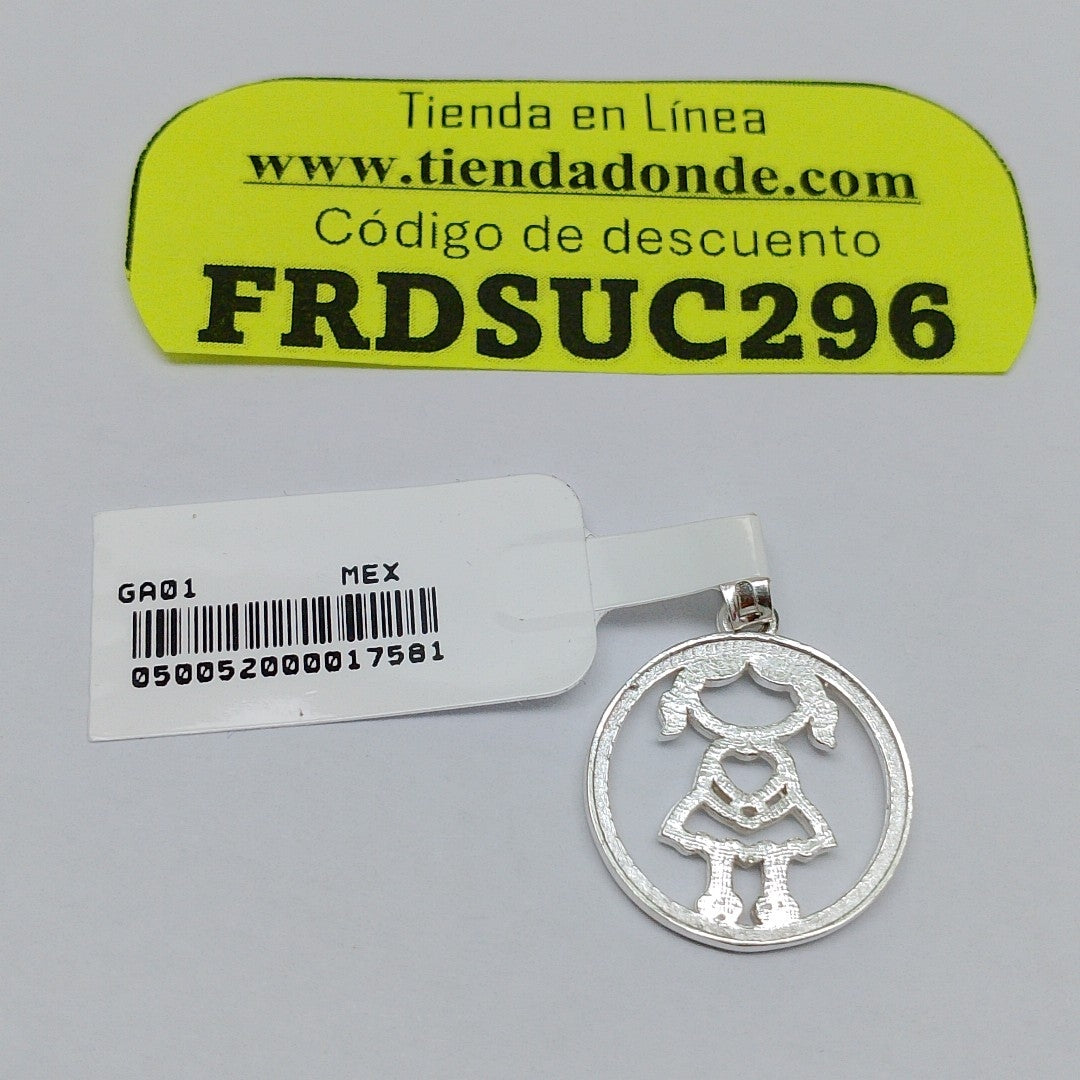 DIJE NIÑA PLATA .925 2.1 GR (NUEVO)
