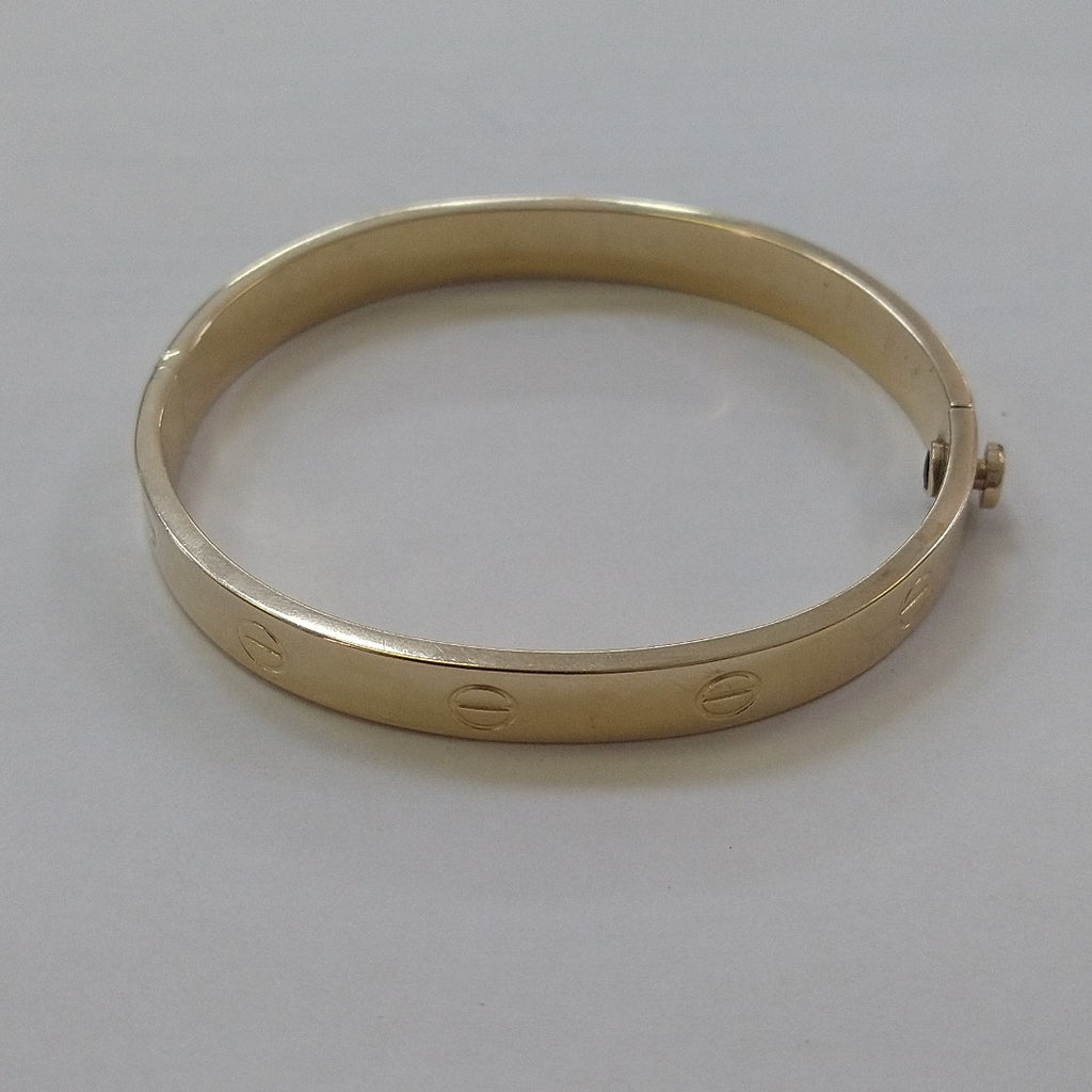 PULSERA RIGIDA ORO 14 K 12.4 GRMS (SEMINUEVO)