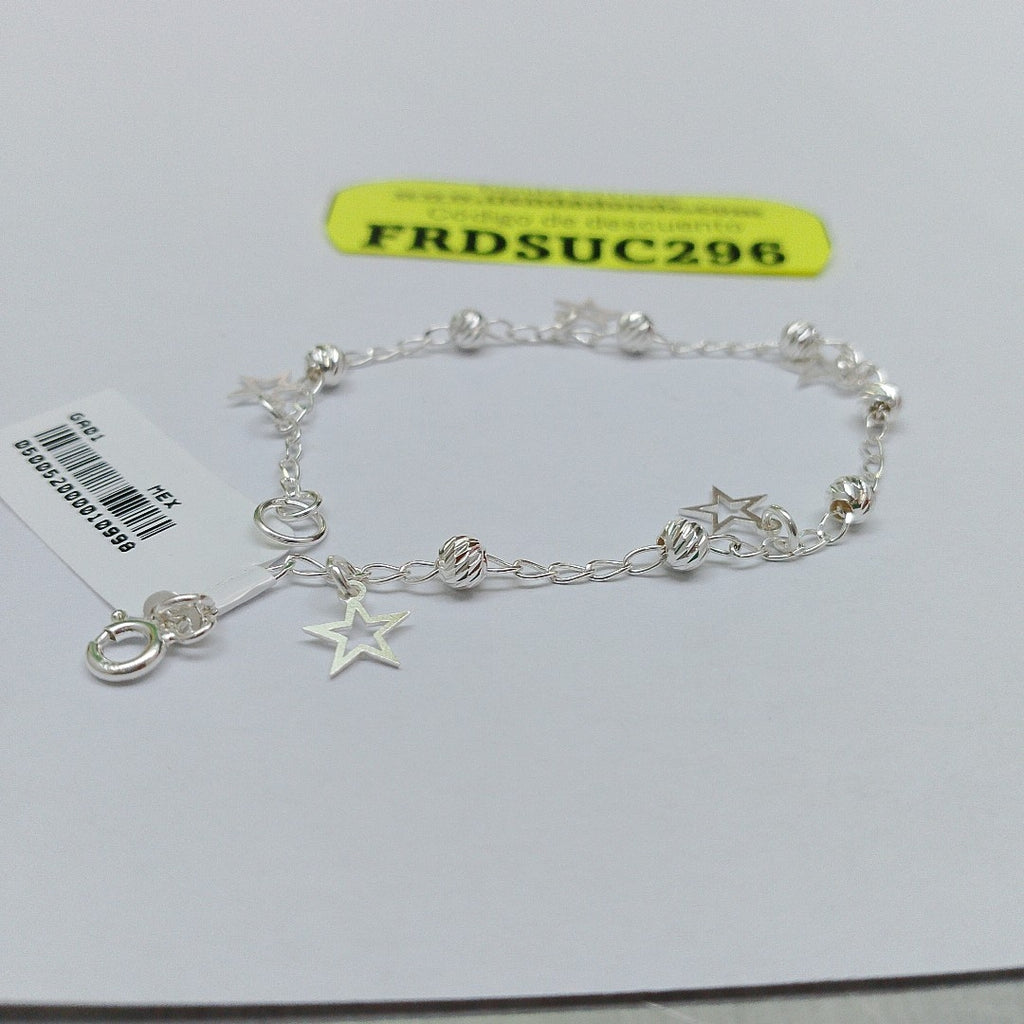 PULSERA TEJIDO ESPECIAL PLATA .925 18 CM 2.7 GR (NUEVO)